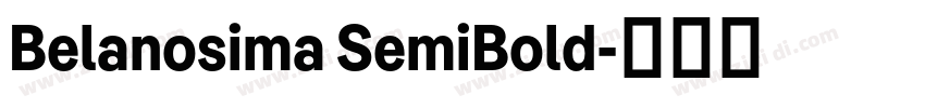 Belanosima SemiBold字体转换 Belanosima SemiBold字体转换